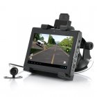 Android Tablet Car DVR with GPS  has a 5 Inch Capacitive Touch Screen  3x Cameras  1080p and Wi Fi