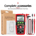 Aneng Digital Multimeter 4000 Counts 0-500V 0-2A High Precision Auto-ranging LCD Backlight Current Voltage Tester red M108
