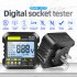 Aneng Lcd Receptacle Tester Socket Phase Detector Digital Voltage Display Ground Leakage Tester Electricity Line Fault Checker US Plug