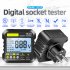 Aneng Lcd Receptacle Tester Socket Phase Detector Digital Voltage Display Ground Leakage Tester Electricity Line Fault Checker EU Plug