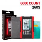 Aneng Q60s Digital Multimeter Ai Voice Recognition Transistor Tester 6000 Counts Trms Automatic Capacitance Meter red Q60S