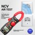 Aneng St170 Clamp Meter Digital Multimeter 500a Ac Current Ac dc Voltage Tester 1999 Counts Capacitance Ncv Ohm Detection red