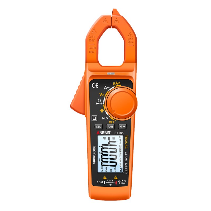ANENG St185 Digital Clamp Meter Multimeter 4000 Counts Auto-ranging Tester
