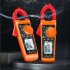 Aneng St185 Digital Clamp Meter Multimeter 4000 Counts Auto ranging Tester Lcd Screen Ac dc Voltage Current Detection Pen orange red