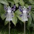 Angel Garden Stake Lights Outdoor Waterproof Energy Saving Solar Lamps with 7 Leds Purple