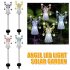 Angel Garden Stake Lights Outdoor Waterproof Energy Saving Solar Lamps with 7 Leds Yellow