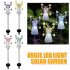 Angel Garden Stake Lights Outdoor Waterproof Energy Saving Solar Lamps with 7 Leds Purple