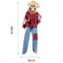 Animated Halloween Decoration Posable Toy Plastic Skeleton Halloween Decor Haunted House Decor With Movable Joints Lighting Eyes matte red plaid