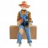 Animated Halloween Decoration Posable Toy Plastic Skeleton Halloween Decor Haunted House Decor With Movable Joints Lighting Eyes matte red plaid