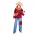 Animated Halloween Decoration Posable Toy Plastic Skeleton Halloween Decor Haunted House Decor With Movable Joints Lighting Eyes matte red plaid