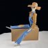 Animated Halloween Decoration Posable Toy Plastic Skeleton Halloween Decor Haunted House Decor With Movable Joints Lighting Eyes matte red plaid
