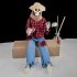 Animated Halloween Decoration Posable Toy Plastic Skeleton Halloween Decor Haunted House Decor With Movable Joints Lighting Eyes matte red plaid