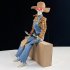 Animated Halloween Decoration Posable Toy Plastic Skeleton Halloween Decor Haunted House Decor With Movable Joints Lighting Eyes matte red plaid