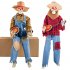Animated Halloween Decoration Posable Toy Plastic Skeleton Halloween Decor Haunted House Decor With Movable Joints Lighting Eyes matte red plaid