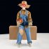Animated Halloween Decoration Posable Toy Plastic Skeleton Halloween Decor Haunted House Decor With Movable Joints Lighting Eyes matte red plaid