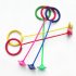 Ankle Skip Ball Jumping Ring With Colorful Light Flashing Wheel Fitness Jump Rope Game Toys For Kids Gifts blue