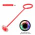 Ankle Skip Ball Jumping Ring With Colorful Light Flashing Wheel Fitness Jump Rope Game Toys For Kids Gifts blue