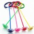 Ankle Skip Ball Jumping Ring With Colorful Light Flashing Wheel Fitness Jump Rope Game Toys For Kids Gifts blue