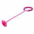 Ankle Skip Ball Jumping Ring With Colorful Light Flashing Wheel Fitness Jump Rope Game Toys For Kids Gifts blue