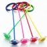 Ankle Skip Ball Jumping Ring With Colorful Light Flashing Wheel Fitness Jump Rope Game Toys For Kids Gifts blue