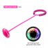 Ankle Skip Ball Jumping Ring With Colorful Light Flashing Wheel Fitness Jump Rope Game Toys For Kids Gifts blue