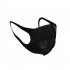 Anti Dust Mask Anti PM2 5 Pollution Face Mouth Respirator Black Breathable Valve Mask Filter 3D Mouth Cover Double valve mask One size