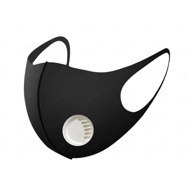 Anti Dust Mask Anti PM2.5 Pollution Face Mouth Respirator Black Breathable Valve Mask Filter 3D Mouth Cover
