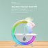 Anti Gravity Humidifier 800ml Cool Mist Light Home Office Humidifier Countercurrent Humidifier White