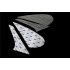 Anti Slip Knee Protector Pad Motorcycle Oil Box Pads for Kawasaki Z800 2012 2016 Transparent