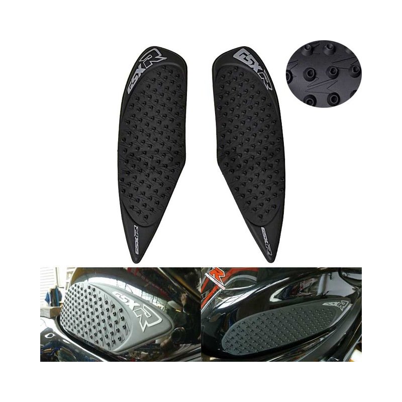 Anti Slip Oil Box Pad Sticker Gas Knee Grip Traction for Suzuki GSXR600 GSXR750 08-10 black