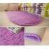 Anti Slip Oval Shape Plush Carpet Mat for Living Room Tea Table Bedroom blue 60 90cm hair height 2 5cm