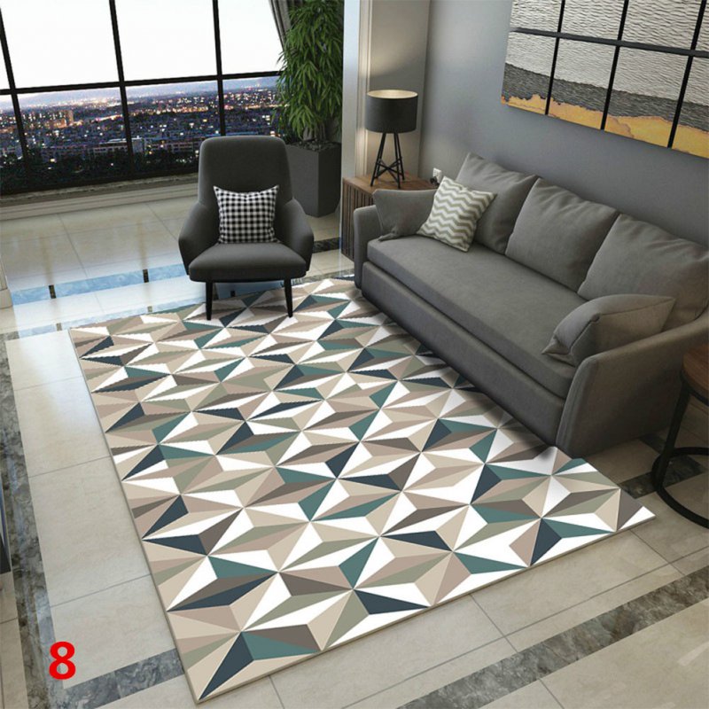 Anti-Slip Soft Geometric Pattern Carpet
