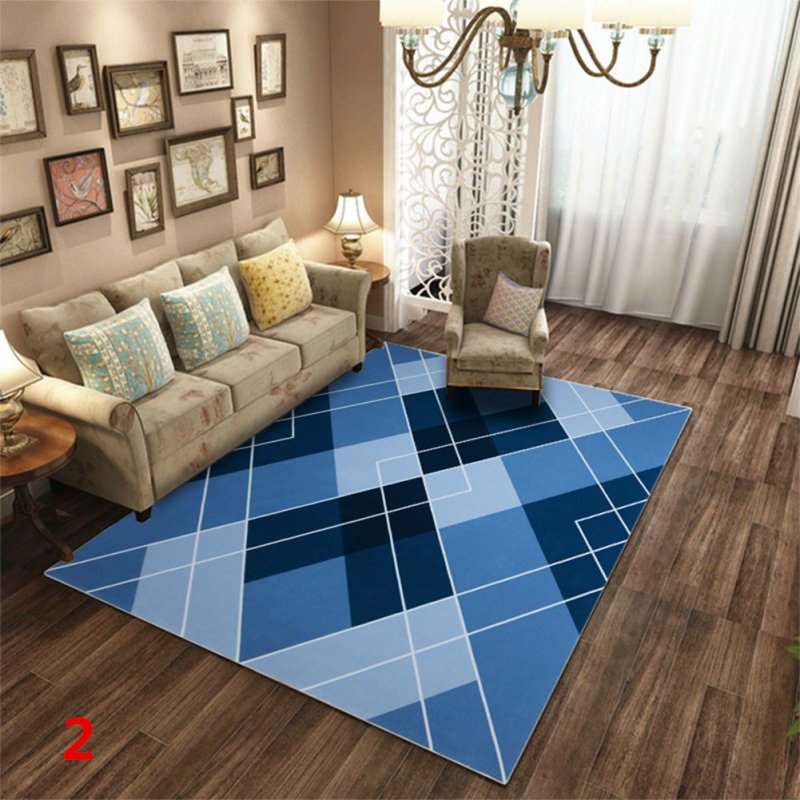 Anti-Slip Soft Geometric Pattern Carpet Home Area Rugs