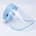 Anti droplet Empty Top Hat Safety Face Protector Proof Anti Spitting Cover Cap blue