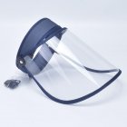 Anti-droplet Empty Top Hat Safety Face Protector Proof Anti-Spitting Cover Cap Navy
