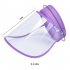 Anti droplet Empty Top Hat Safety Face Protector Proof Anti Spitting Cover Cap purple