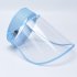 Anti droplet Empty Top Hat Safety Face Protector Proof Anti Spitting Cover Cap blue