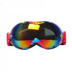 Anti-fog UV Dual Snow Lens Winter Outdoor Snowboard Ski Goggle  Glasses 266 Black Woven Pattern
