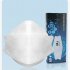 Anti haze Mask Cycling Sports Dustproof Adult KN95KF94 Protection Mask white 1 box of 5
