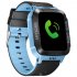 Anti lost Child Kid Smartwatch Positioning GPS Wristwatch Track Location SOS Call Safe Care Y21 touch screen version white and blue