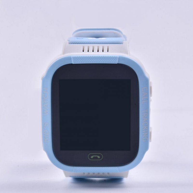 Anti-lost Child Kid Smartwatch Positioning GPS Wristwatch Track Location SOS Call Safe Care Y21 touch screen version white and blue