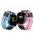 Anti lost Child Kid Smartwatch Positioning GPS Wristwatch Track Location SOS Call Safe Care Y21 touch screen   camera black and blue