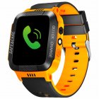 Anti-lost Child Kid Smartwatch Positioning GPS Wristwatch Track Location SOS Call Safe Care Y21 touch screen + camera black orange