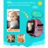 Anti lost Kids Safe GPS Tracker SOS Call GSM Smart Watch Phone for Android IOS Pink