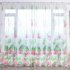 Anti mosquito Drapes Banana Leaf Printing Tulle Curtain for Living Room Bedroom Window Decoration 100 200cm Red 1m wide x 2m high