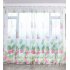 Anti mosquito Drapes Banana Leaf Printing Tulle Curtain for Living Room Bedroom Window Decoration 100 200cm Coffee 1m wide x 2m high