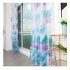 Anti mosquito Drapes Banana Leaf Printing Tulle Curtain for Living Room Bedroom Window Decoration 100 200cm Blue 1m wide x 2m high