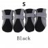 Anti slip Unisex Soft soled Shoes Waterproof Shoes Protective Rain Boots for Pet Dog black S