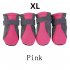 Anti slip Unisex Soft soled Shoes Waterproof Shoes Protective Rain Boots for Pet Dog black S