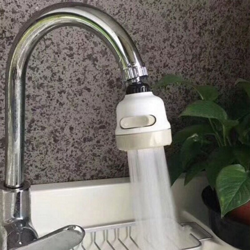 Anti-splash Faucet Filter Tip Kitchen Sprayer Tap Water Strainer Water Economizer Kitchen Supplies White